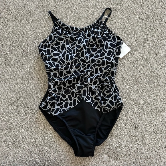 MagicSuit Magic Suit‎ Lisa Draped Ruched One-Piece Underwire Swimsuit 12 - Picture 1 of 6